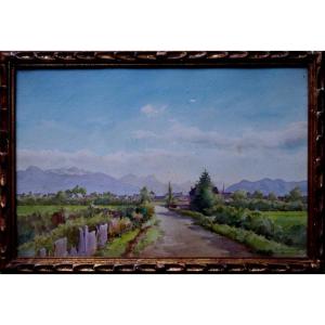 "the Pyrenees From Ossun" By Henri d'Hauterive...hautes Pyrenees