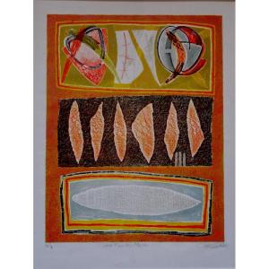 “the Dead Leaves” By Bhawani Katoch (indian) 1986/87