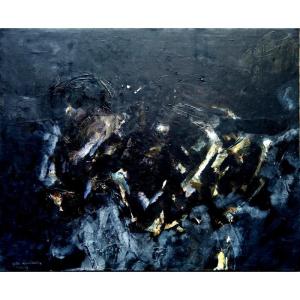"black Abstraction" Batta Mihailovitch (serbian)...paris 1959
