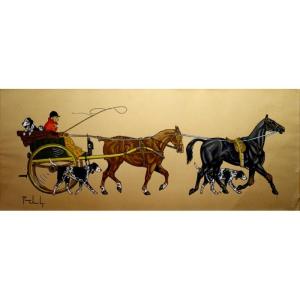 "the Tilbury" Stencil By Pierre Chambry Circa 1950/60