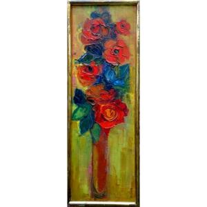 "red Roses" By Marie Pirot ...1970/80