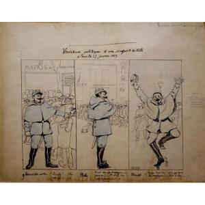 "vote Baker!" Drawing By Guyot ...paris 1889