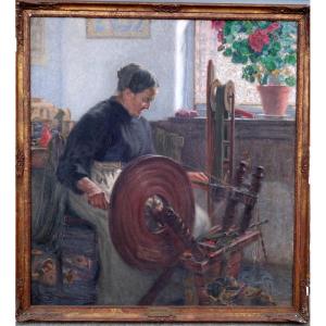 "the Spinner" By Paul Barian ....living Room Circa 1920/30
