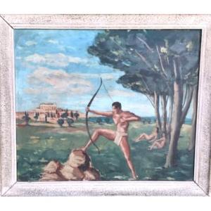 "the Archer" By Bertoldo Taubert Circa 1940/50