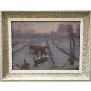 "duck Hunting" By Alfred Andrieux Circa 1920/30