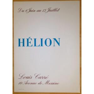 Poster "helion" By Mourlot ..gallery Louis Carre Circa 1950