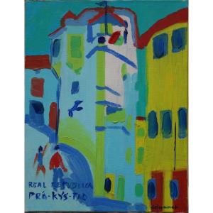 "balcony In Coimbra" By Paul Falconnet ..portugal 