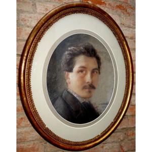 "self-portrait" By Louis Capdevielle In 1872