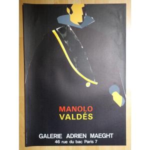 Poster "felipe Iv" Manolo Valdes... Maeght Gallery 1986