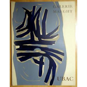 Poster "raoul Ubac" Galerie Maeght ...1961