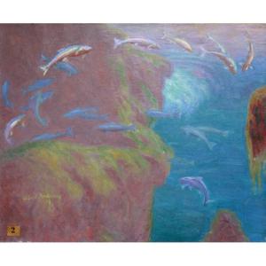 "the Trout" By Alfred Andrieux ...1919