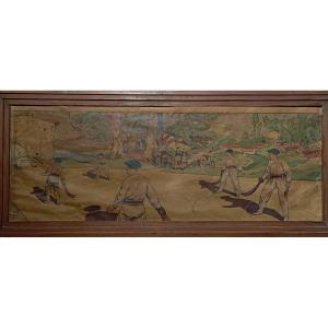 "chisteras Players" Lithograph By Gaston Niezab