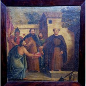 "the Blessing Of The Crown" 18th Century Painting 