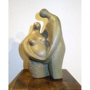"the Couple" Sculpture By Arthur Saura 