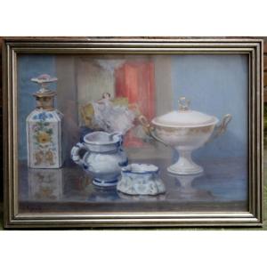 "still Life With Porcelain" Louise Segala Circa 1930