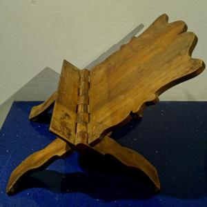 Walnut Bible Stand Or Lectern, Early 20th Century