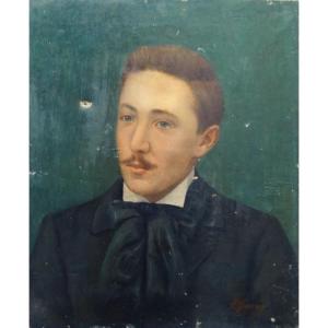 "portrait " By P.sourey  1890/1900