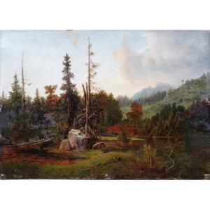 "alpine Landscape " ...1850/70..
