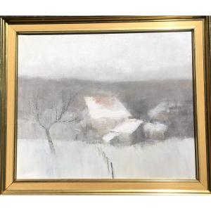 " Landscaoe With Snow" By Jean Louis Rouget