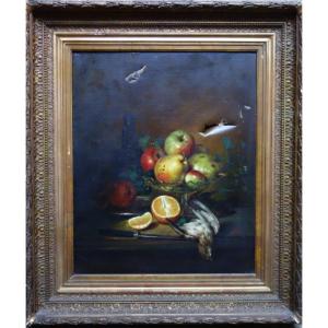 "fruits" Painting 19 Eme