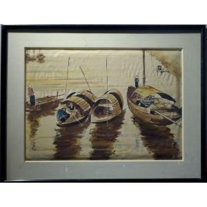 "boats In Vietnam" ...1950