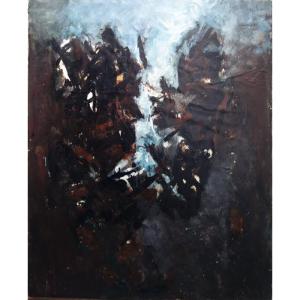 "abstraction Black And White" Batta Mihailovitch (serbian)..1960
