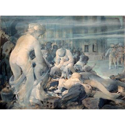 "le Défilé" By Jean Mablord Around 1960