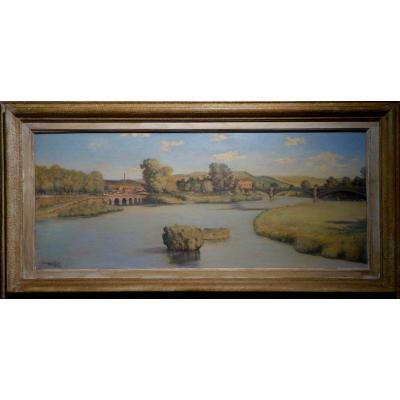 "TOULOUSE..Pont St Michel" par I.CARVAJAL...1945