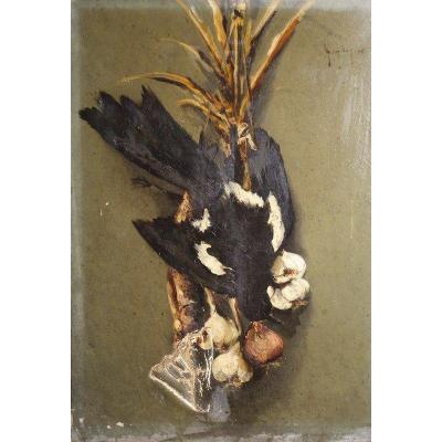 "nature Morte A La Pie" By Gay (.......) 1896