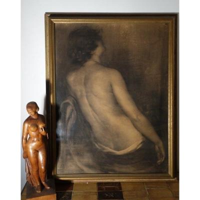"back Of Woman" By Gustavo Gallardo Ruiz .... Rome 1918