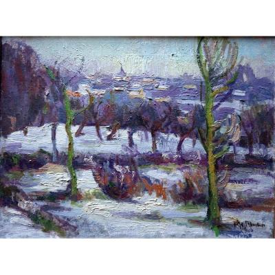 "snow In Normandy" By Aline Le Mouton Circa 1920