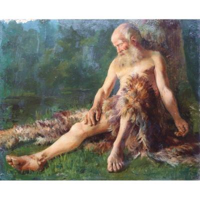 "La Sieste" Ecole Française Anonyme ( ? ) vers 1900