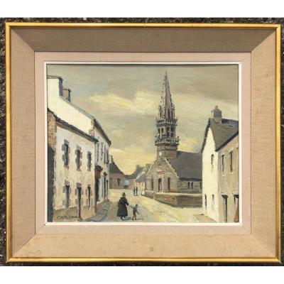 "tourch l'Eglise" By Charles Viaud, Brittany Around 1960