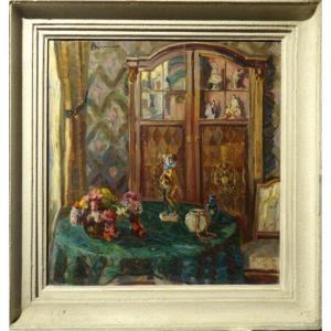 "Intérieur de Salon" par Alice SOMMER, ALLEMAGNE vers 1930