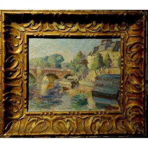 "le Pont Neuf A Paris" By J.boutines Around 1920/30