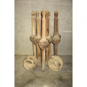 "JEU de QUILLES" Bigorre, Pyrénées vers 1910/20