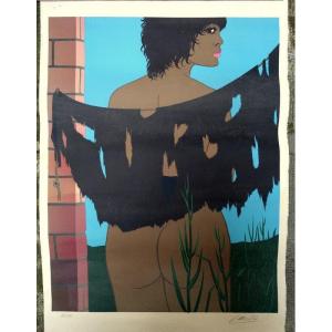 "La Fille Prodigue" Lithographie par Felix LABISSE vers 1970