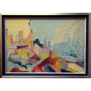 "cubising Landscape" .... Monogrammed Nd .... 1980