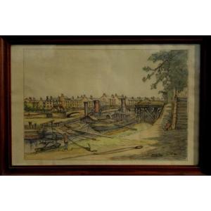 "boats And Boats" By Aaguillon .....nantes 1922