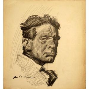 "self Portrait" Drawing By A.burger