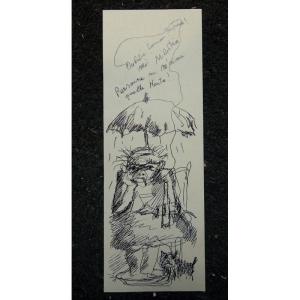 "forgotten" Self-portrait By Zwy Milshtein Circa 1970/80