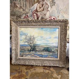Oil Painting On Canvas. Landscape, Salon Des Indépendants 
