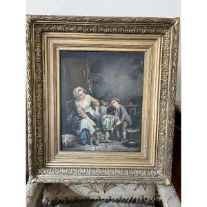Pair Of Genre Scenes After Greuze 