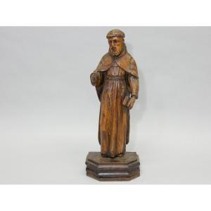 Wooden Sculpture Of A Saint, 18th Century 