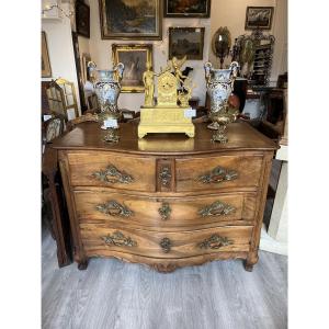 Louis XV Period Walnut Chest Of Drawers