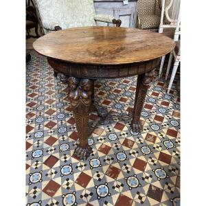 Pedestal Table Decorated With Busts Of Women Renaissance Style