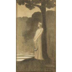 Muse Du Soir By Alphonse Osbert