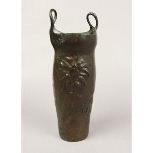 Vase With Sunflowers By Charles Vital-cornu