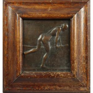 Woman Entering Her Bathtub By Alexandre Charpentier