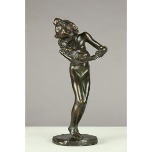 Little Girl With A Cat By Carl Milles